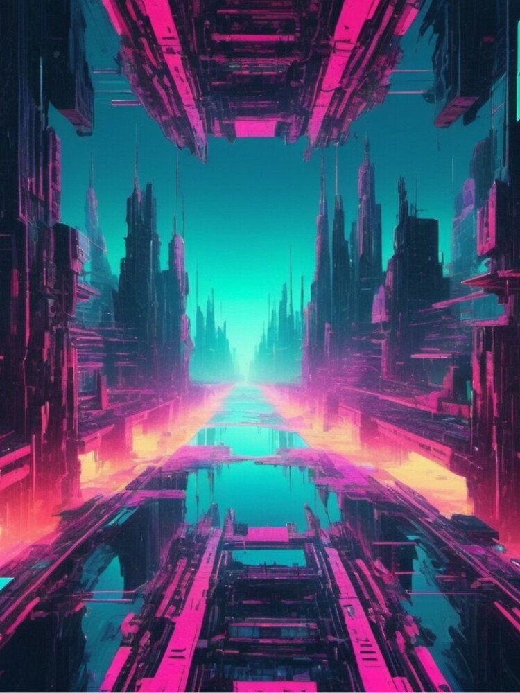 Thumbnail 4 of 4, A-Line Dress, Parallel Anomalies - Cyber Dimension designed and sold by eXtraHumans.