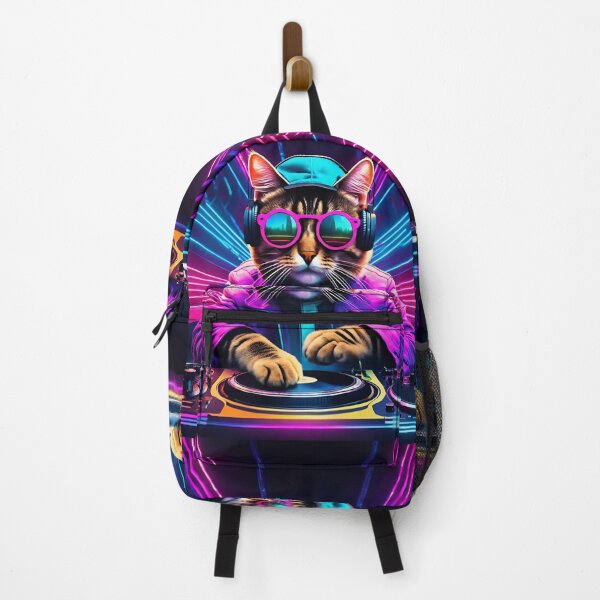 Item preview, DJ KATNIP the rave cat designed and sold by Randomnessy.