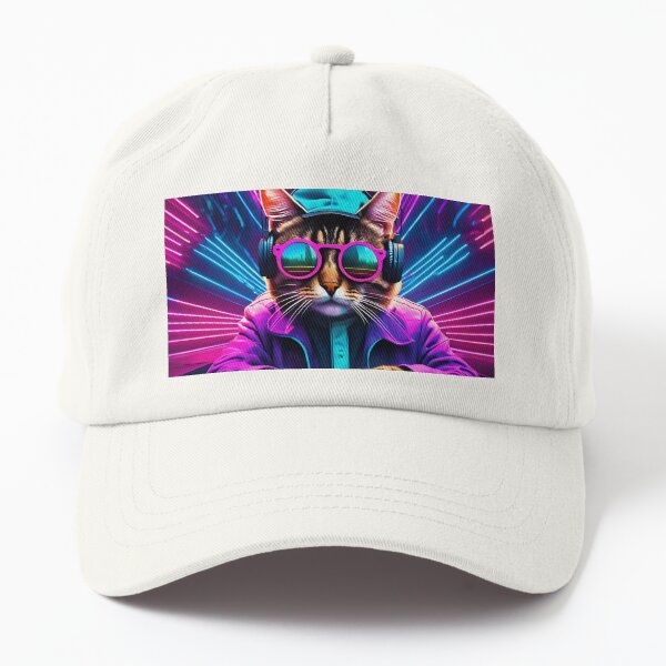 Aperçu de l'œuvre DJ KATNIP le chat des rave créée et vendue par Randomnessy.