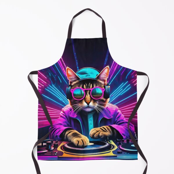 Item preview, DJ KATNIP the rave cat designed and sold by Randomnessy.
