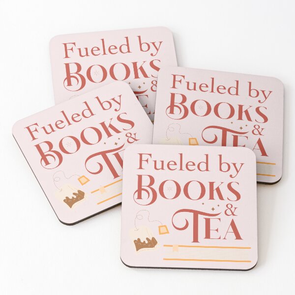 Item preview, Fueled by books and tea designed and sold by The Literary Phoenix.