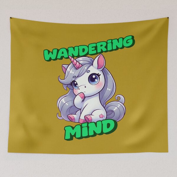 Item preview, Wandering Mind - Amanda Incredible art for the unicorn lover in your life, great gift for daughters, girlfriends, wives and more designed and sold by 3DAF.
