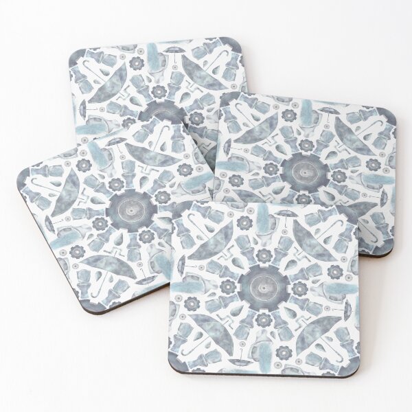 Item preview, Waterworks Kaleidoscope - light blue designed and sold by the-coin-jar-co.