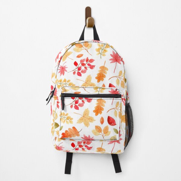 Item preview, Watercolor Fall Leaves Pattern (White Background) designed and sold by andrebalest.art.