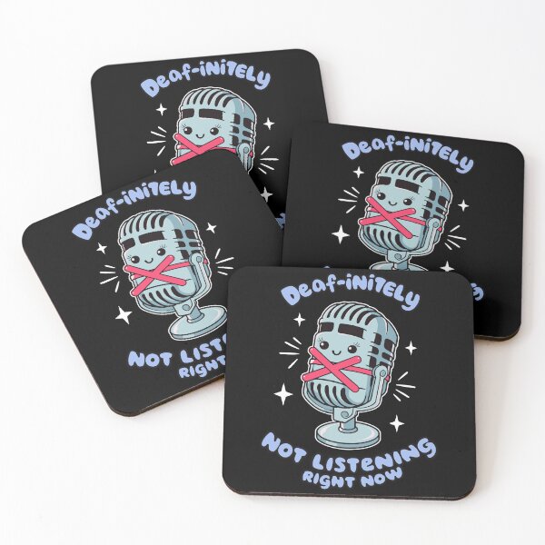 Item preview, Deaf-initely not listening - Deaf jokes designed and sold by The  Knick Knack Nook.