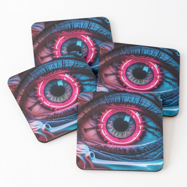 Item preview, Cyber Chieftain's Gaze: A Mythological Cyberpunk Vision designed and sold by CHOOSEYOURS SHOP.