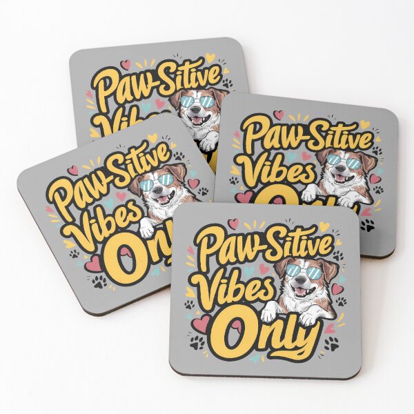 Item preview, Paw-Sitive Vibes Only Funny designed and sold by Little Designs.