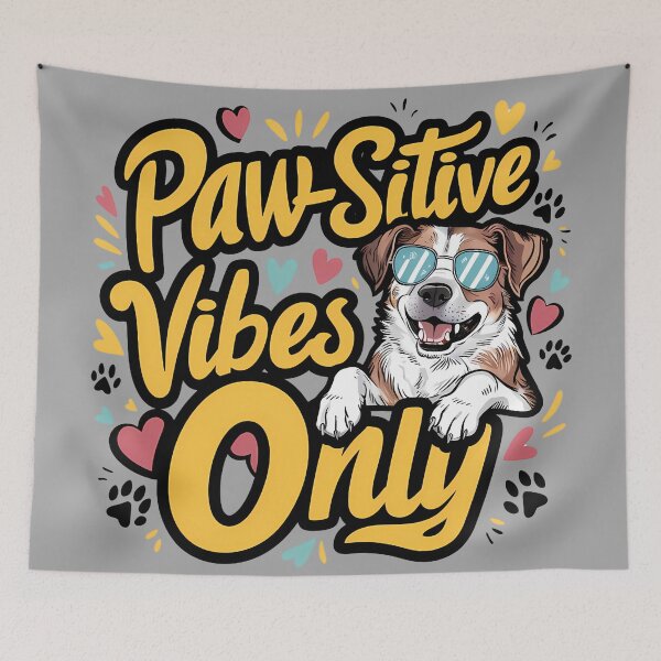 Item preview, Paw-Sitive Vibes Only Funny designed and sold by Little Designs.