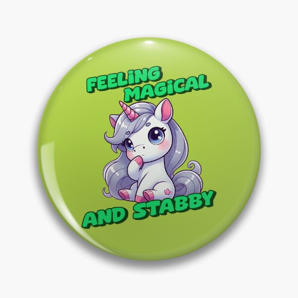 Item preview, Feeling Magical and Stabby - Amanda Incredible art for the unicorn lover in your life, great gift for daughters, girlfriends, wives and more designed and sold by 3DAF.