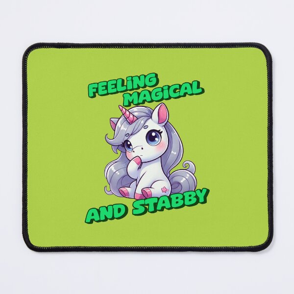 Item preview, Feeling Magical and Stabby - Amanda Incredible art for the unicorn lover in your life, great gift for daughters, girlfriends, wives and more designed and sold by 3DAF.