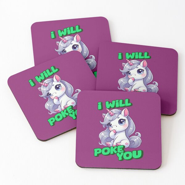 Item preview, I Will Poke You - Amanda Incredible art for the unicorn lover in your life, great gift for daughters, girlfriends, wives and more designed and sold by 3DAF.