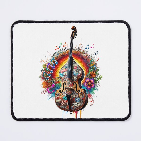 Item preview, Double Bass - The Soul of Music - Jazz, Rock designed and sold by DotLineColor.
