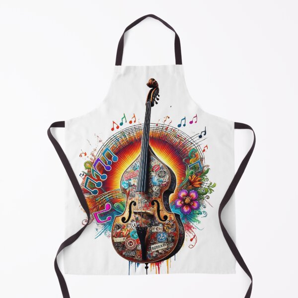 Item preview, Double Bass - The Soul of Music - Jazz, Rock designed and sold by DotLineColor.