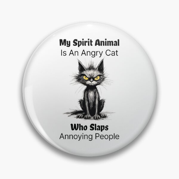 Item preview, My Spirit Animal Is An Angry Cat designed and sold by ArtShare.