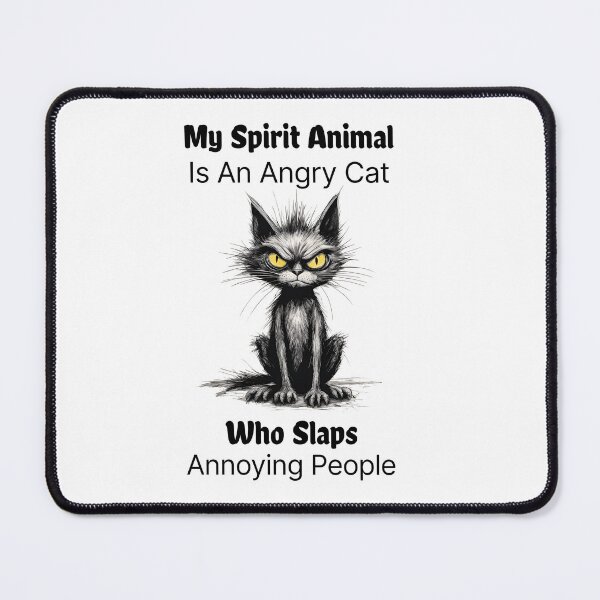 Item preview, My Spirit Animal Is An Angry Cat designed and sold by ArtShare.
