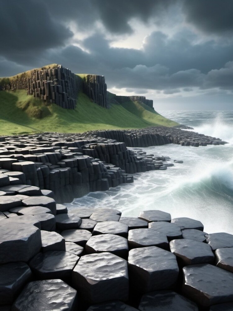 Thumbnail 4 of 4, A-Line Dress, Giant’s causeway - Beautiful Landscape  designed and sold by eXtraHumans.