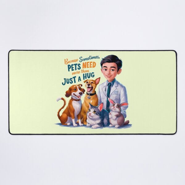 Item preview, Because Sometimes, Pets Need More Than Just a Hug - Man Veterinarian designed and sold by Second Draft Visuals.