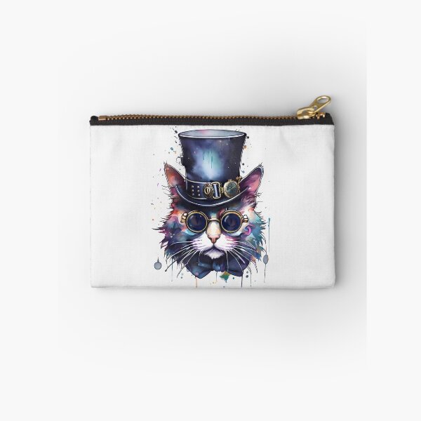 Item preview, Cool Steampunk Cat Watercolour Tattoo designed and sold by ReidDesigns.