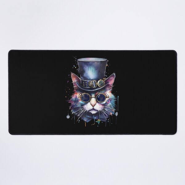 Item preview, Cool Steampunk Cat Watercolour Tattoo designed and sold by ReidDesigns.