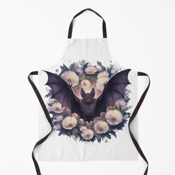 Item preview, Bat with Glowing Moonflowers designed and sold by Noertz.