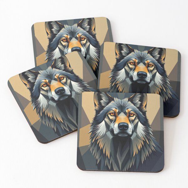 Item preview, Abstract Cubism Wolf designed and sold by DZKclothing.
