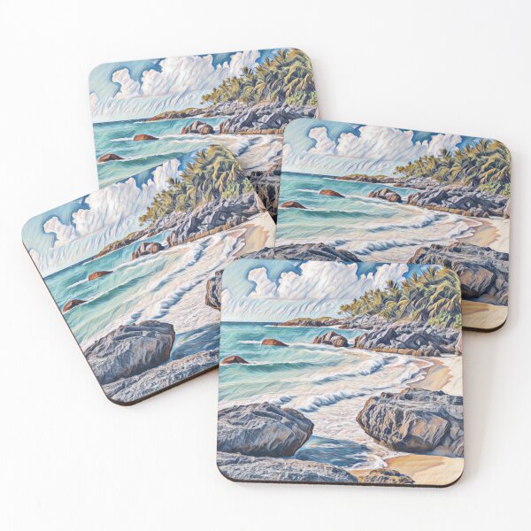 Item preview, Watercolor Tropical Beach designed and sold by adlkh.