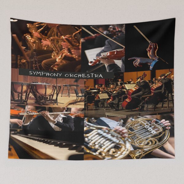 Item preview, Symphony Orchestra In A Collage designed and sold by BrightrDayMusicArt.