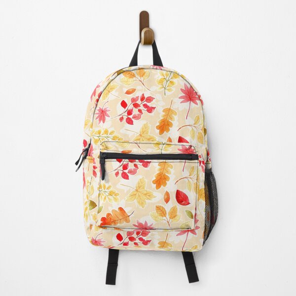 Item preview, Watercolor Fall Leaves Pattern (Light Background) designed and sold by andrebalest.art.