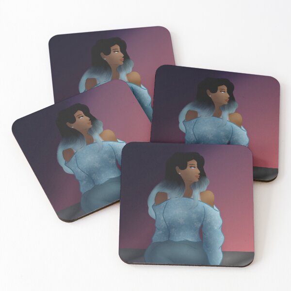 Item preview, Nazeera staring at the sunset designed and sold by LunaCoyoteArt.