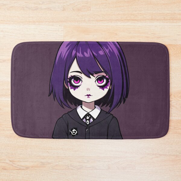 Item preview, Purple Hair Cute Goth Girl Student designed and sold by MadnessEnvelope.