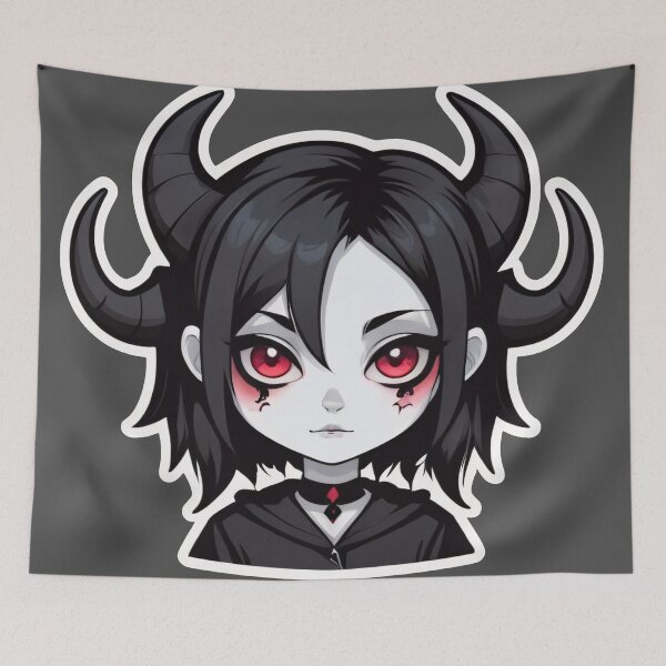 Item preview, Demon Pale Goth Girl designed and sold by MadnessEnvelope.