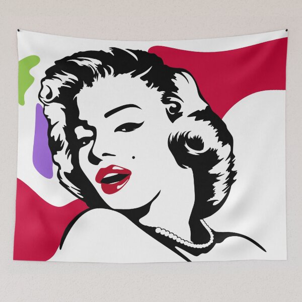 Item preview, Marilyn Monroe Cartoon PopArt Drawing designed and sold by Henrylizarraga.