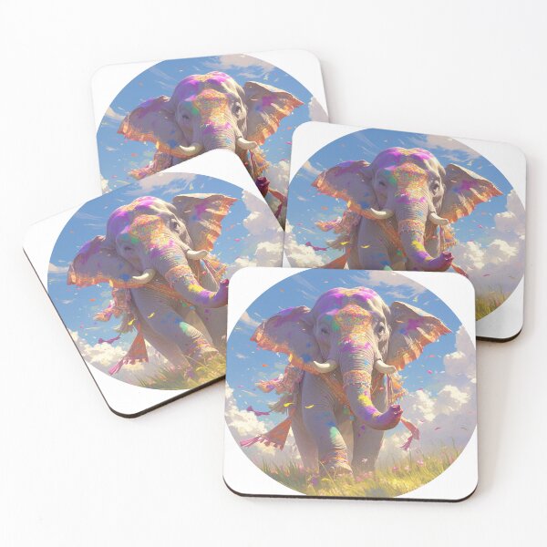 Item preview, Indian elephant enjoying life and holi :D designed and sold by PurrfectoPrints.