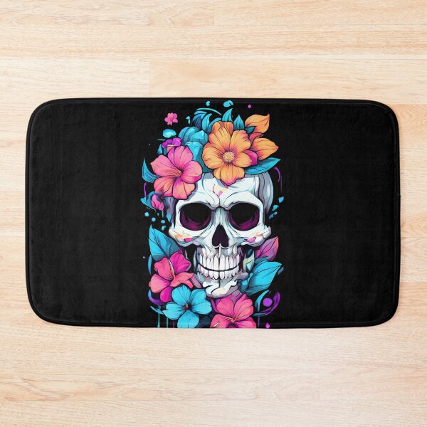 Item preview, Flowered Skulls Graphic Tee Design designed and sold by Mechanical-Artt.