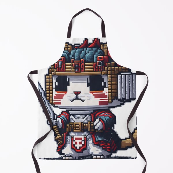 Item preview, Pixel Samurai Cat designed and sold by ArtsyWishesShop.