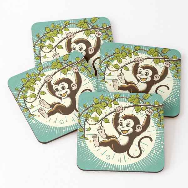 Item preview, Cheerful Monkey Pop Art Style designed and sold by artofuniverse.