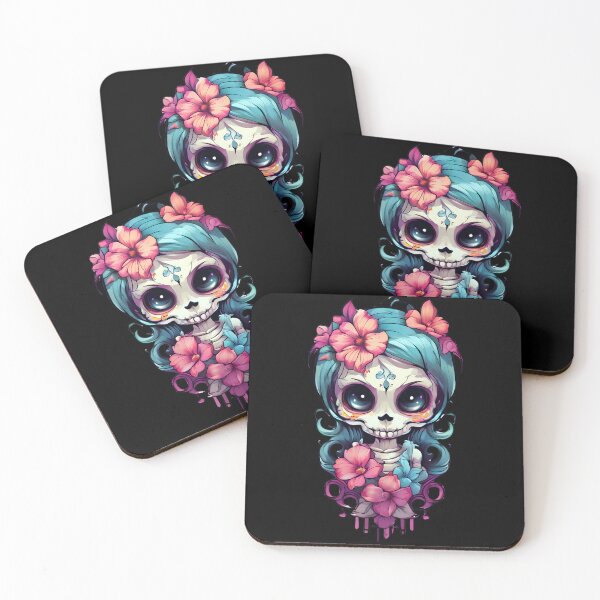 Item preview, Unique Skull and Flower Tee Art designed and sold by Mechanical-Artt.