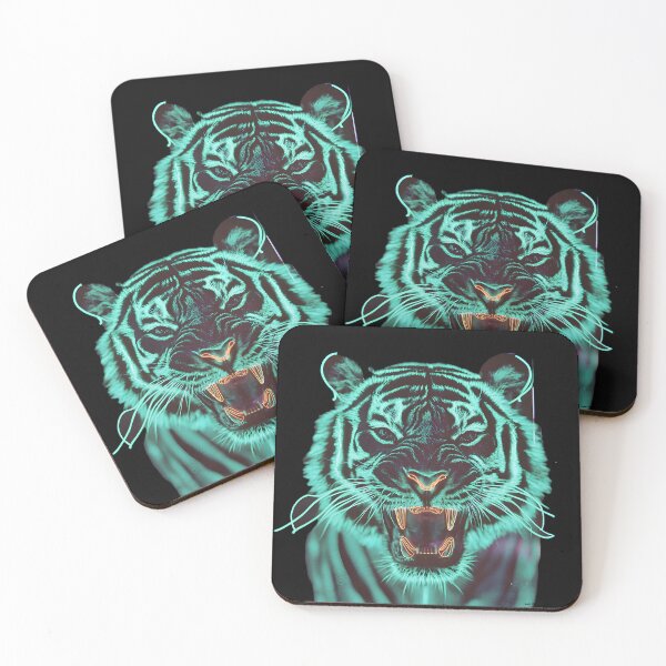 Item preview, Neon Roaring Tiger Collection designed and sold by AI-Only Creations.