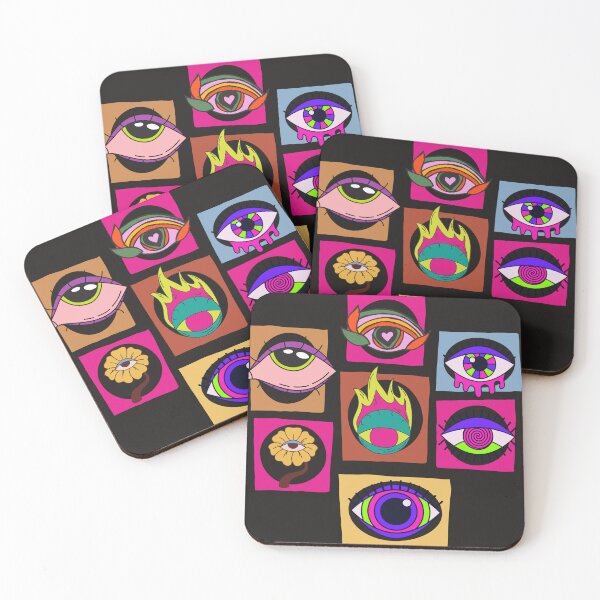 Item preview, Peychodelic cartoon eyes designed and sold by MiroArtAbstra.