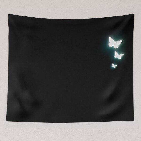 Item preview, Night magic garden - dark fairy bioluminescent butterflies fairycore magical dark forest designed and sold by Fantasy Cache.