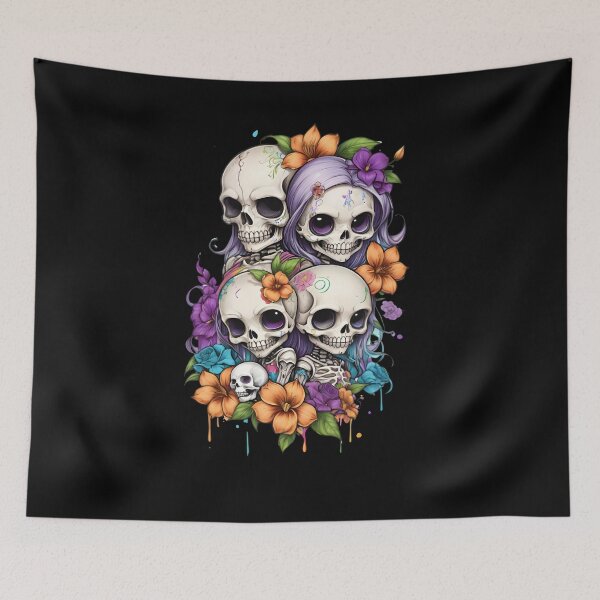 Item preview, Bold Skull and Flower Design designed and sold by Mechanical-Artt.