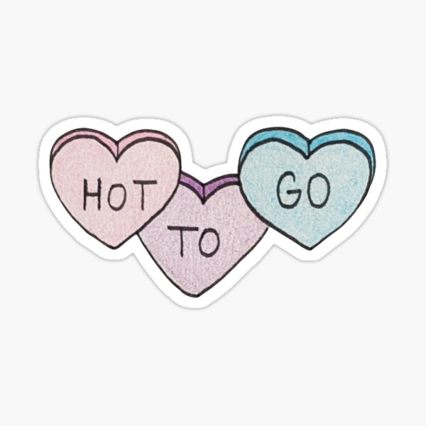 Item preview, hot to go candy hearts designed and sold by REDmoonDeco.