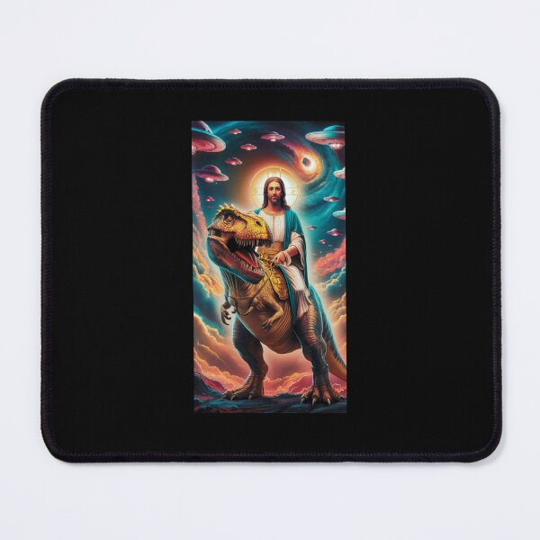 Item preview, Jesus Riding A T-Rex designed and sold by Buntrockstore.