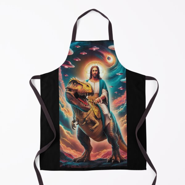 Item preview, Jesus Riding A T-Rex designed and sold by Buntrockstore.