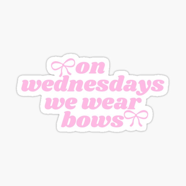 Item preview, On Wednesdays We Wear Bows Coquette Pink Bow designed and sold by PrettyGirlsClub.