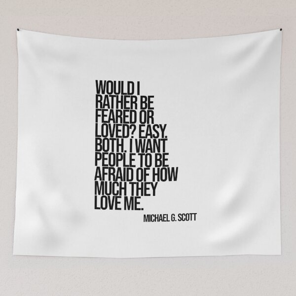 Item preview, Michael Scott The Office Funny Quote designed and sold by Enea Kelo.
