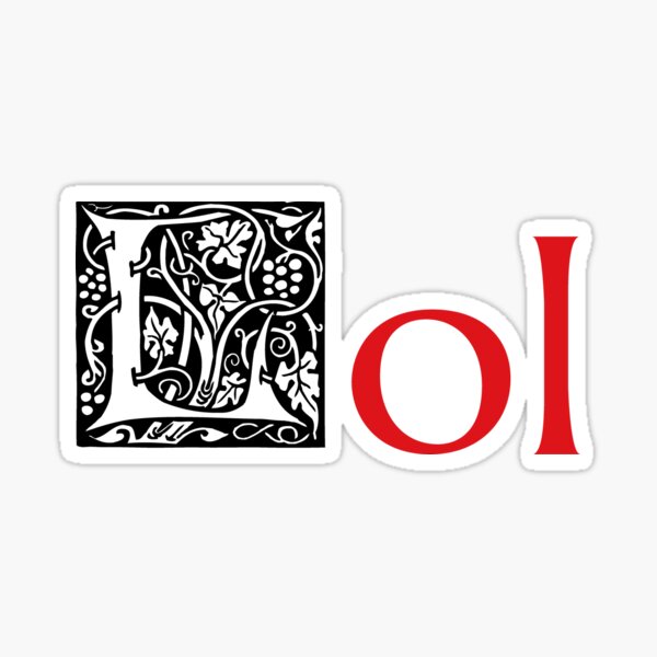 William Morris Txt. Sticker