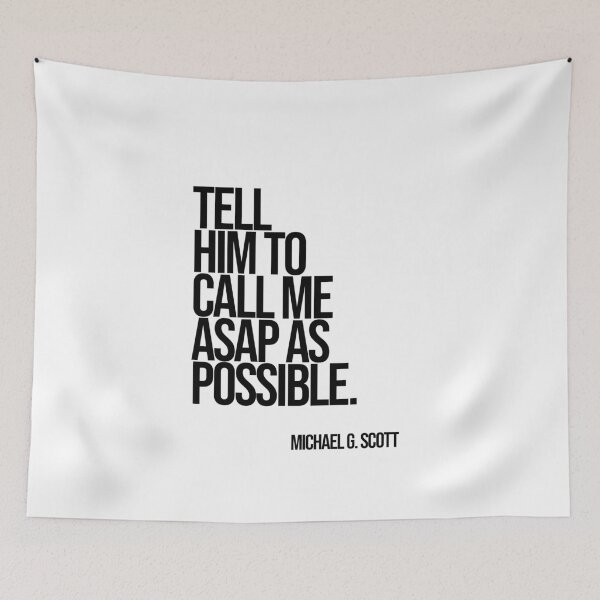 Item preview, Michael Scott The Office Funny Quote designed and sold by Enea Kelo.