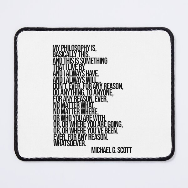 Item preview, Michael Scott The Office Funny Quote designed and sold by Enea Kelo.