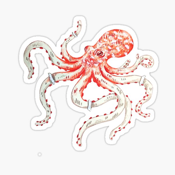 Mushroom octopus Sticker